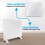 Dellonda (1000W, White) Baridi, Glass Panel Heater, Wi-Fi Enabled Control 4