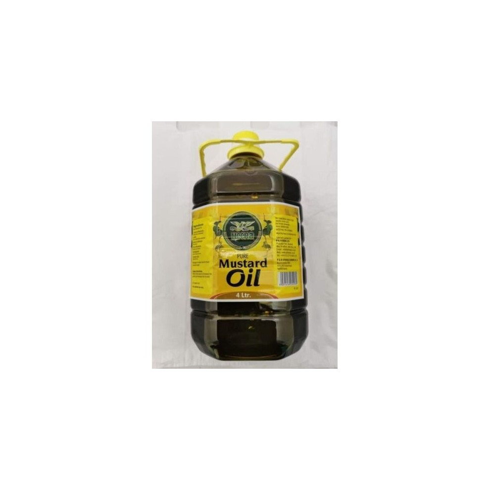 Heera Mustard Oil 4 Litre(Pack of 1)For Massage on Body & Strong Aroma