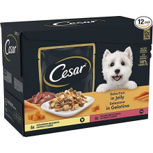 48 x 100g Cesar Luxury Adult Wet Dog Food Pouches