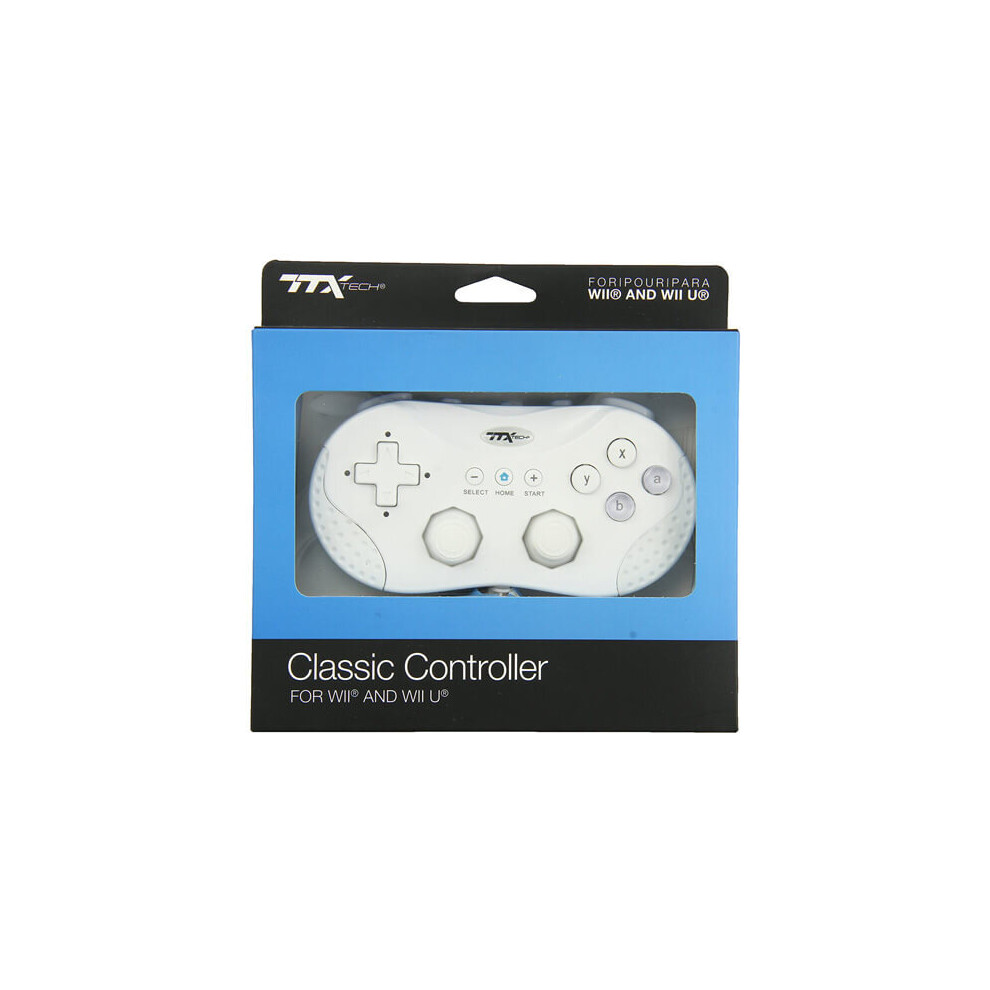 (White) WiiU TTX Classic Controller