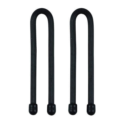 Nite Ize (Black) Nite Ize Gear Tie Reusable Rubber Twist Tie 6" (2Pk)