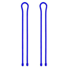 (Blue) Nite Ize Gear Tie Reusable Rubber Twist Tie 12" (2Pk)