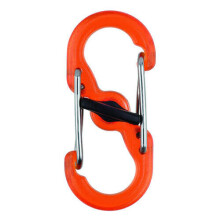 (Orange) Nite Ize S-Biner MicroLock Polycarbonate (2 Pack)