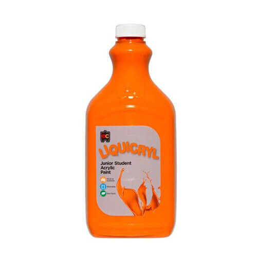(Orange) EC Liquicryl Junior Student Acrylic Paint 2L