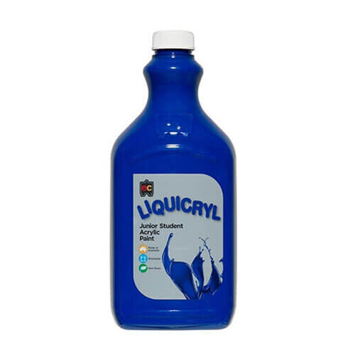 (Brill Blue) EC Liquicryl Junior Student Acrylic Paint 2L