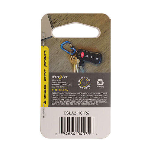 Nite Ize (#2, Red) Nite Ize SlideLock Carabiner Aluminum 2