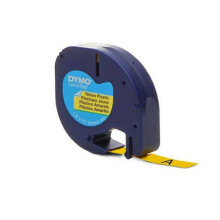 (Yellow) Dymo Letra-Tag Tape Label Plastic