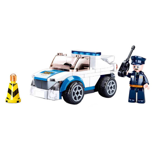 Sluban Police Pull Back Vigilancia Coche 90pc