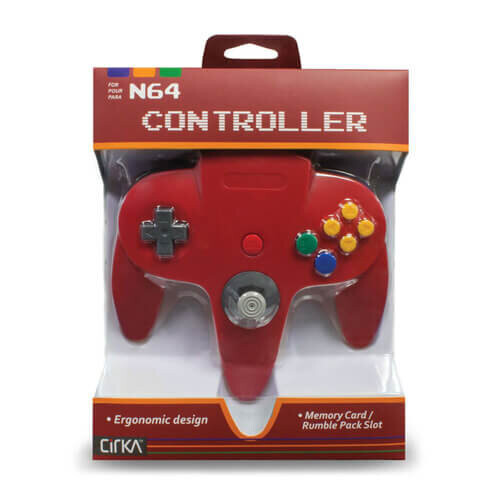 Nintendo (Red) Controller Compatible with Nintendo 64