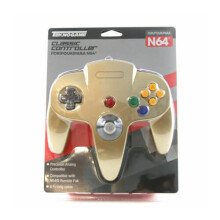 (Gold) Controller Compatible with Nintendo 64