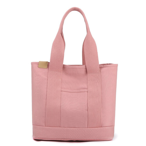 Pink A style zipper Large Utility Tote Bags with Pockets Zip Top for Teacher Nurse School Work on OnBuy