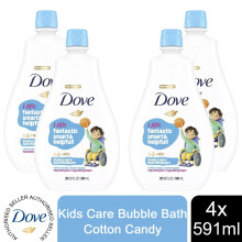 Dove Kids Care Bubble Bath Cotton Candy for Delicate Skin 4x591ml (68458567)