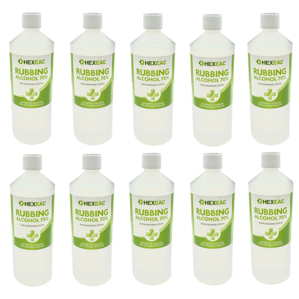 Hexeal Rubbing Alcohol 70% | 10L | Isopropyl Isopropanol Lab Grade