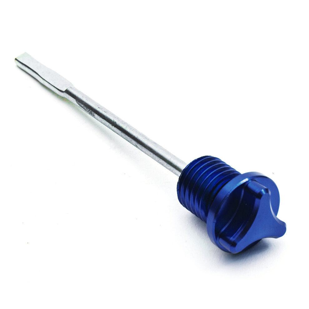 Pitbike Alloy Oil Dipstick 13Cm 70Cc - 200Cc Honda Lifan Loncin Yx Pit Bik Blue 5055583091926
