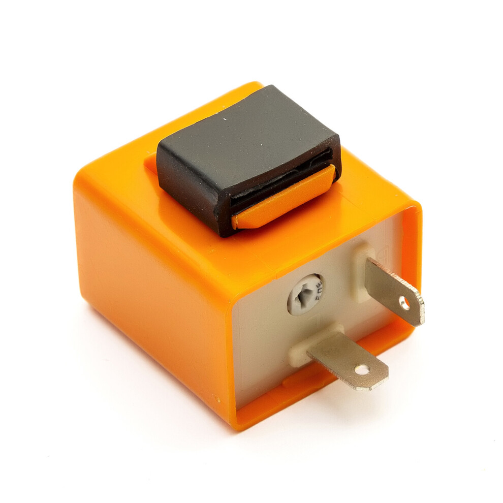 Led Adjustable Flasher Relay Turn Signal Indicator 12V 2 Pin Motorbike Scooter Orange 5056213501723