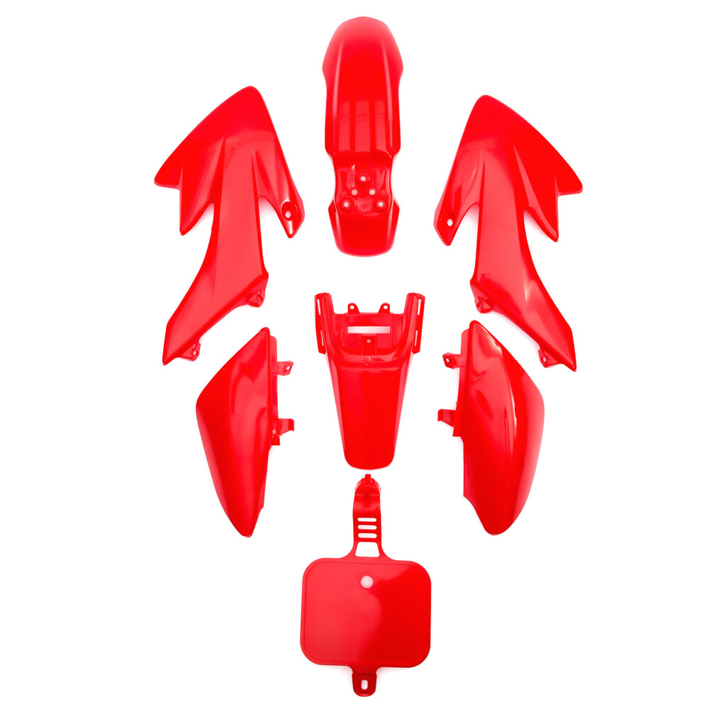 Pit Bike Plastic Set Crf50 110Cc 120Cc 125Cc Pitbike Fairing Graphics Red 5056213522568
