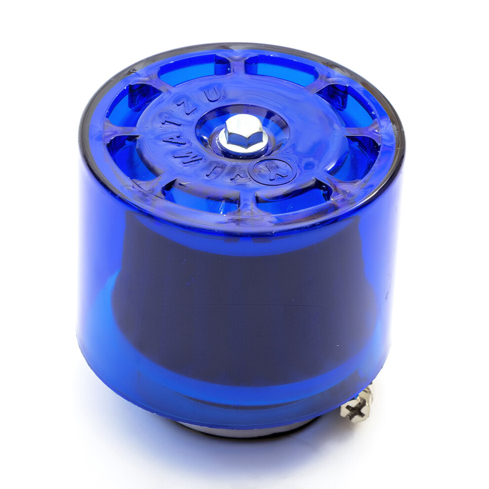 38Mm Pitbike Air Filter Performance Mushroom Straight Neck With Cover Blue 5055583004667