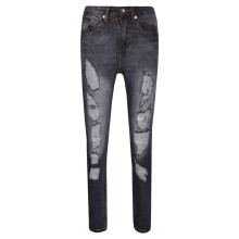 (5-6 Years, Black) Boys Stretchy Ripped Denim Skinny Jeans