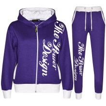 (7-8 Years, Purple) Girls Purple The Power Design Tracksuit