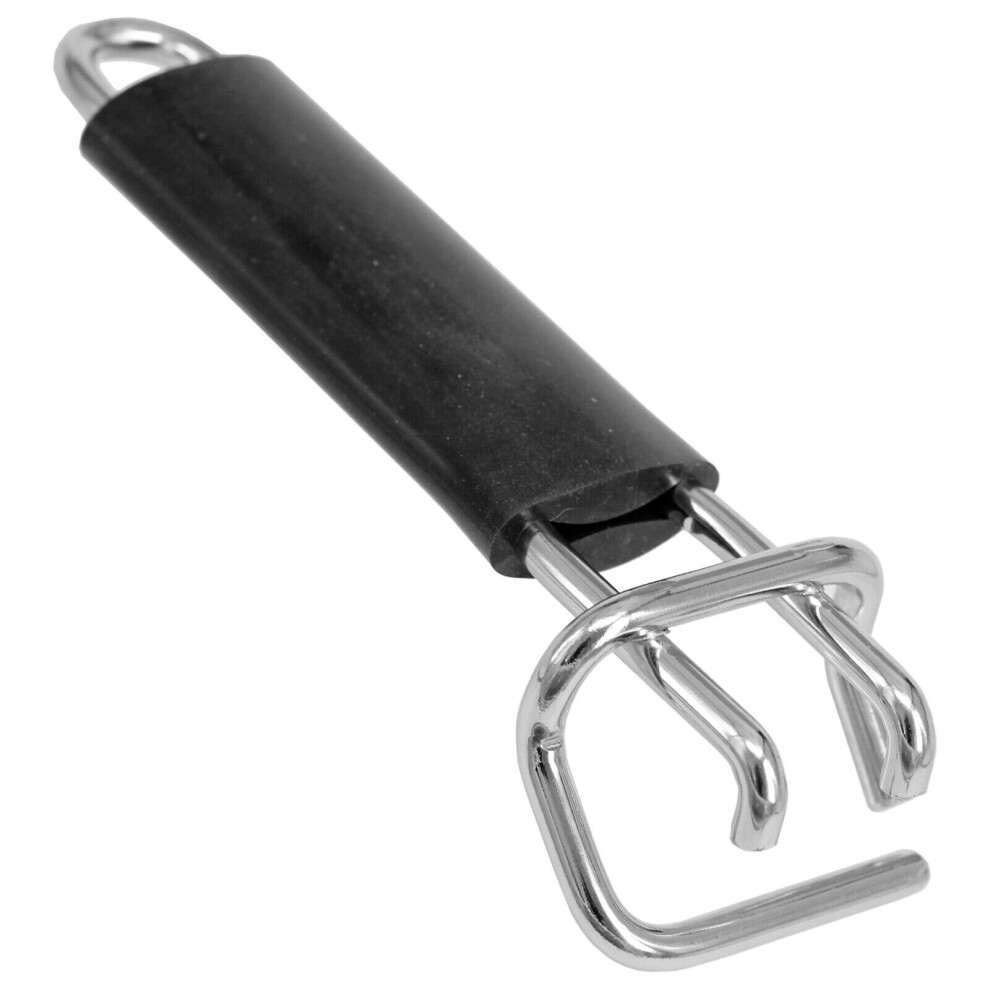 Spares2go Grill Pan Handle With Rubber Grip For Belling Diplomat Cda Oven Cooker