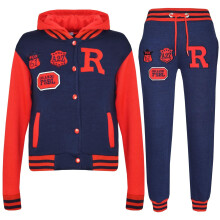 (11-12 Years, FOX Navy & Red) Girls Boys Baseball NYC FOX Tracksuit