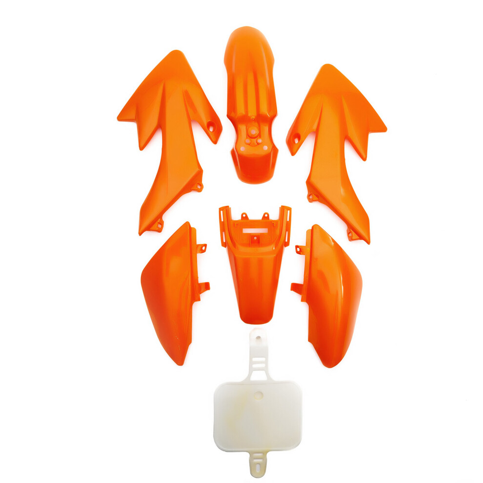 Crf50 Pit Bike Complete Plastics 110Cc 120Cc 125Cc Fairings Graphic Less Orange 5055583024931