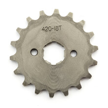 Pit Bike Silver Front Sprocket 420 18 Tooth 20mm Hole 90cc 110cc 125cc 140cc