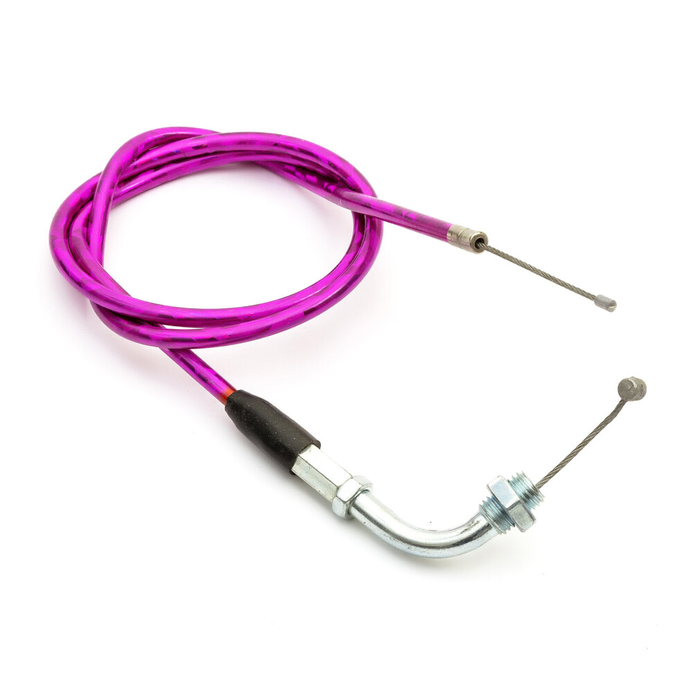 Pit Dirt Bike 34.5" Twist Throttle Cable Bent Neck 50Cc 90Cc 110Cc Pitbike Pink 5055583025204