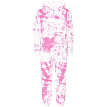 (7-8 Years, Tie Dye Pink) Girls Boys Onesie Super Soft Pyjamas Jumpsuit