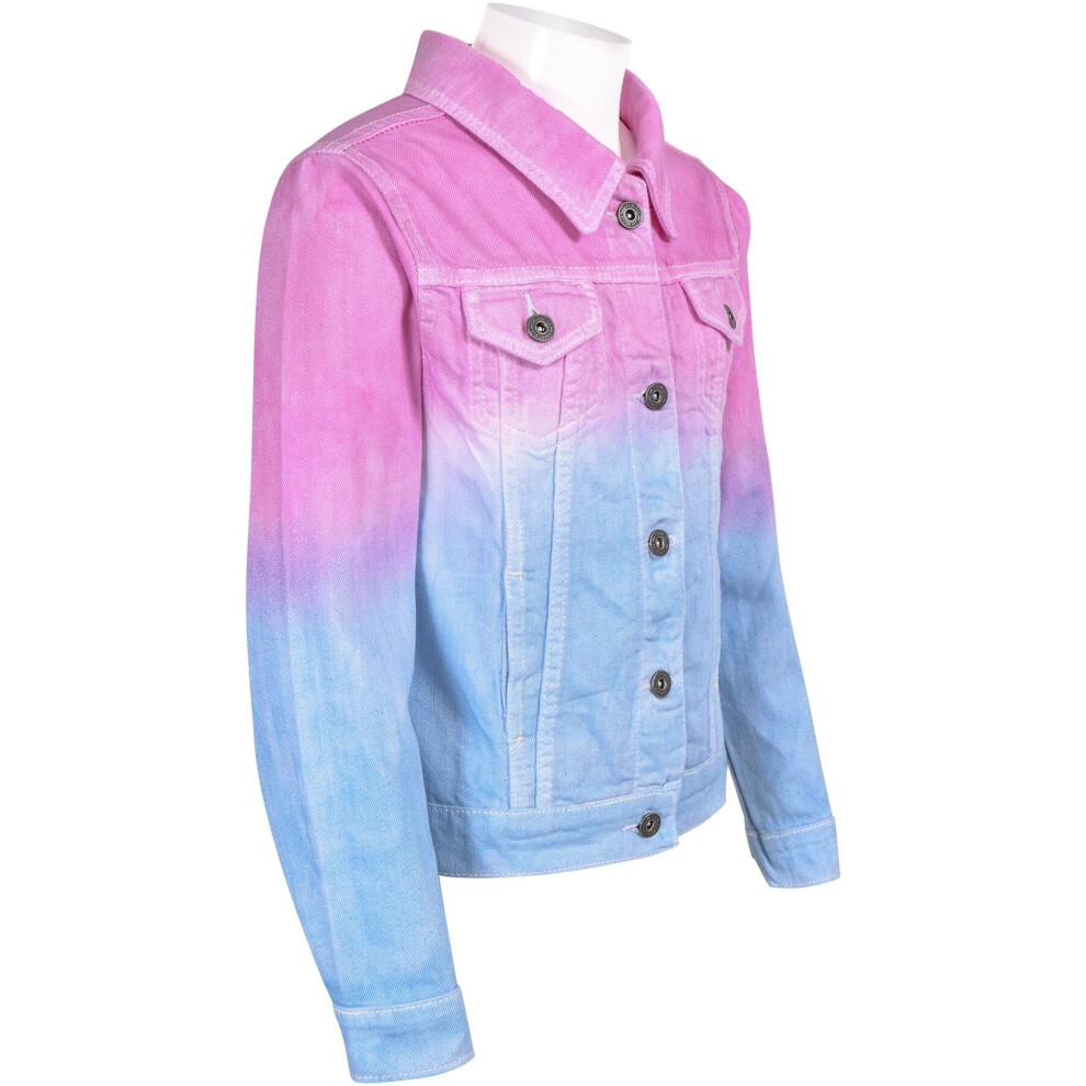 Pink jean jacket for girls hotsell