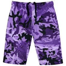 (5-6 Years, Camo Purple) Girls Casual Summer Chino Shorts Knee Length