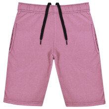 (11-12 Years, Baby Pink) Girls Casual Summer Chino Shorts Knee Length
