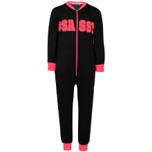 (11-12 Years, Sassy Neon Pink) Kids Girls Cotton Onesie Leopard Print Pyjamas