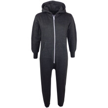 (13 Years, Charcoal) Girls Boys Onesie Super Soft Pyjamas Jumpsuit