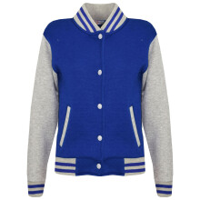 (13 Years, Royal Blue & Grey) Unisex Baseball Contrast Jacket Varsity Style Coat