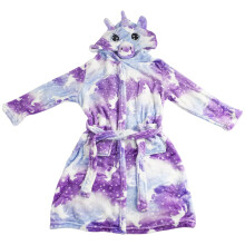 (9-10 Years, Purple Galaxy) Girls Unicorn Hooded Bathrobe Xmas Cosplay Costume