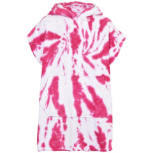 (L-XL, Tie Dye Pink) Adults Towel Poncho Bathrobe Soft Beach Bath Swim