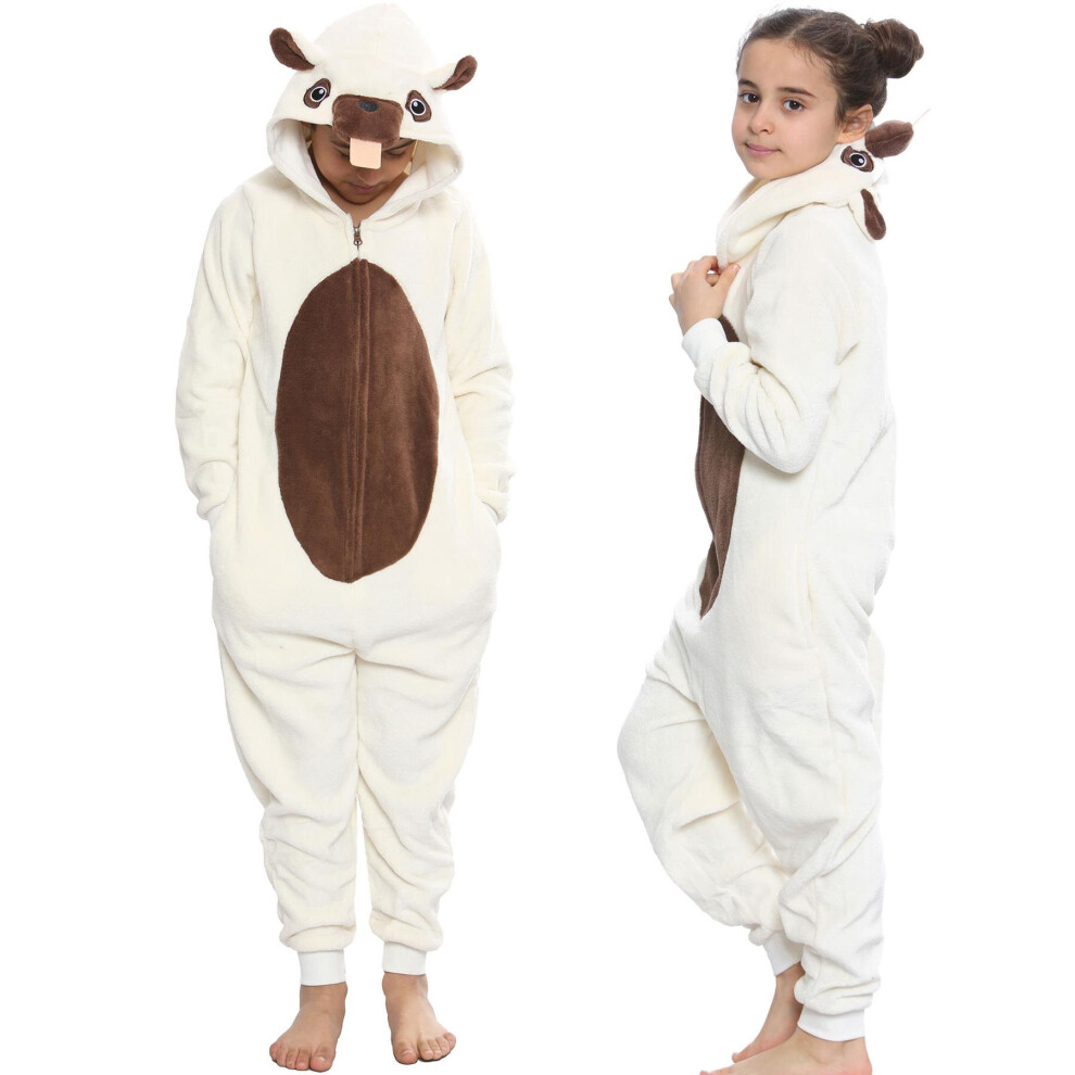 (2-3 Years, Reindeer) Kids Unisex Animal Onesie Pyjamas Sleepsuit