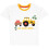 (13 Years, White) Unisex White Tractor Contrast Short Pyjamas Set 2