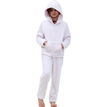 (9-10 Years, Pink) Unisex Plain Pyjama Extra Soft Zipped Outfit Set