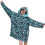 Girls Oversized Hoodie Mint Leopard Snuggle 1