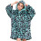 Girls Oversized Hoodie Mint Leopard Snuggle 2