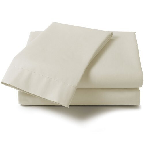 Extra Large Pillow Case Pair "22x31" / Percale Pillowcases / Cream Pillowcases