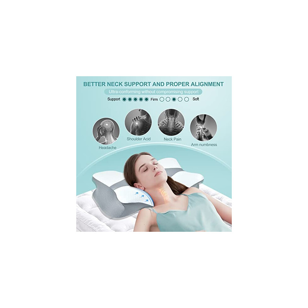 UM Cervical Pillow for Neck and Shoulder Pain, Regular 