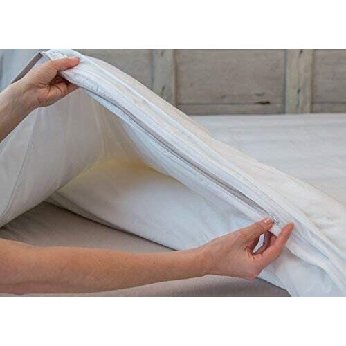 Single Duvet Quilt Protector Zipped 54 x 78 Inches 135x200cm Anti