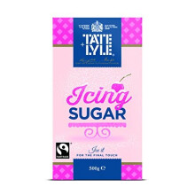 Tate & Lyle Fairtrade Cane Sugar Icing Sugar, 500g