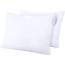 Utopia Bedding Waterproof Zippered Pillow Protectors (Standard Size - 50 x 75 cm) - Pack of 2 - Anti Bed Bug and Dust Mite Proof Pillow Encasement