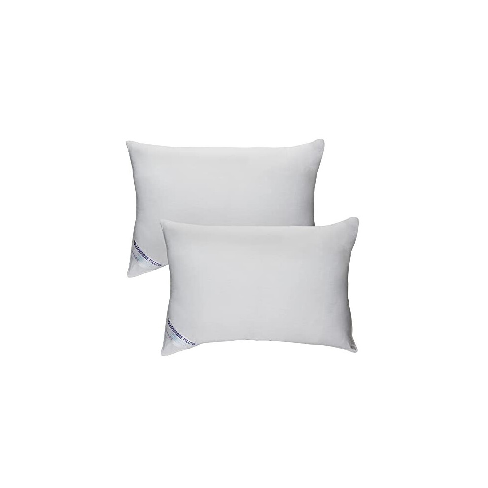 CnA Stores Cotton Blended Anti-Allergy 2 Big Luxury Pillows Medium Firm Extra Hollowfibre Support (2 PILLOWS)