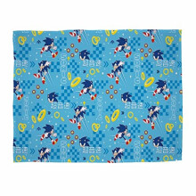 Sonic The Hedgehog Official Geo Design Fleece Throw | Super Soft Blanket Perfect For Any Bedroom