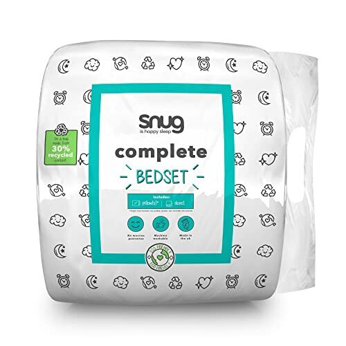 Snug Complete Bed Set ? 10.5 Tog Super King Duvet and Pillow Set Bundle